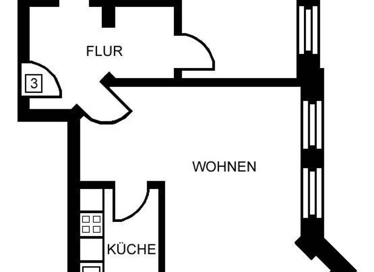 Studio zur Miete 305 € 2 Zimmer 58 m² Yorckgebiet Chemnitz 09130