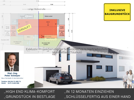 Doppelhaushälfte zum Kauf provisionsfrei 690.000 € 6 Zimmer 145 m² 280 m² Grundstück Niedernhausen 65527