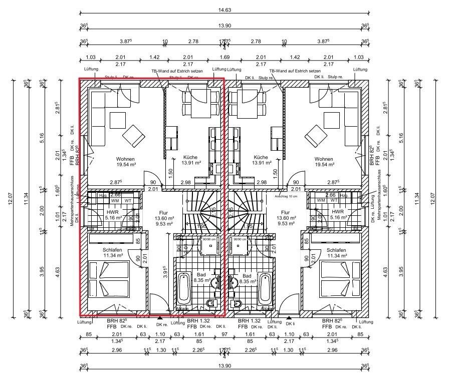 Doppelhaushälfte zur Miete 1.499 € 5 Zimmer 144 m²<br/>Wohnfläche 395 m²<br/>Grundstück ab sofort<br/>Verfügbarkeit Andershof Stralsund 18439