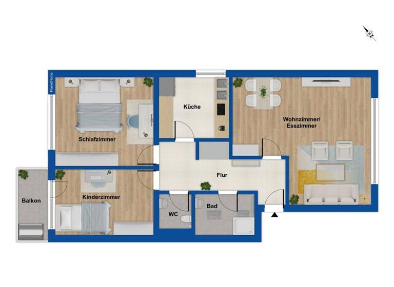 Wohnung zum Kauf 244.000 € 3 Zimmer 78 m² Haan 42781