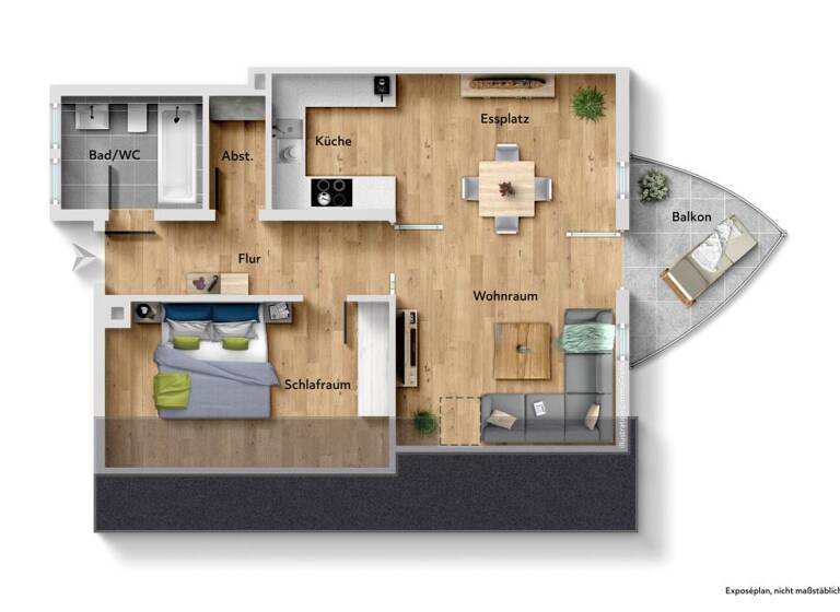 Wohnung zur Miete 850 € 4,5 Zimmer 97 m² frei ab sofort Stadtmitte Esslingen am Neckar 73728