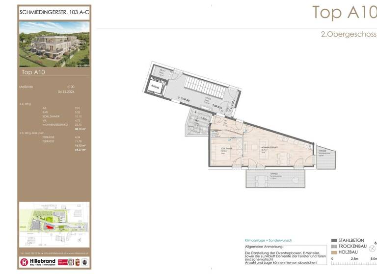 Wohnung zum Kauf - Erstbezug 388.000 € 2 Zimmer 48,2 m² Salzburg 5020