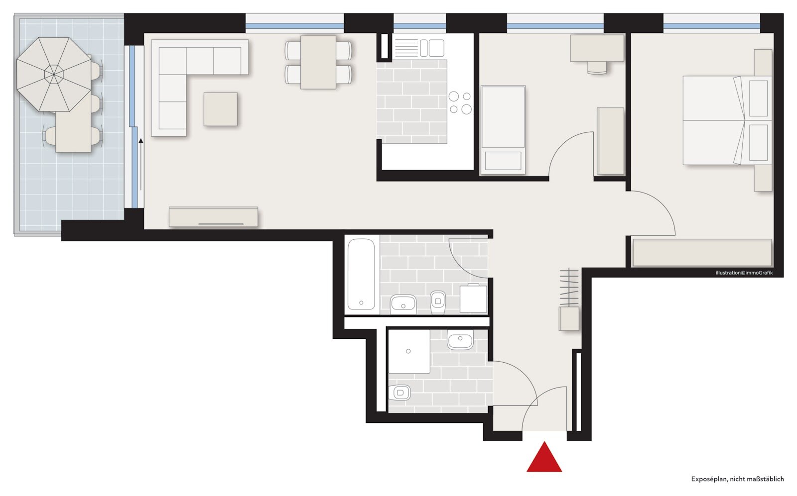 Wohnung zur Miete 1.242 € 3 Zimmer 81,6 m²<br/>Wohnfläche 3.<br/>Geschoss 16.01.2025<br/>Verfügbarkeit Am Sportplatzb 2b Opfingen Freiburg 79112