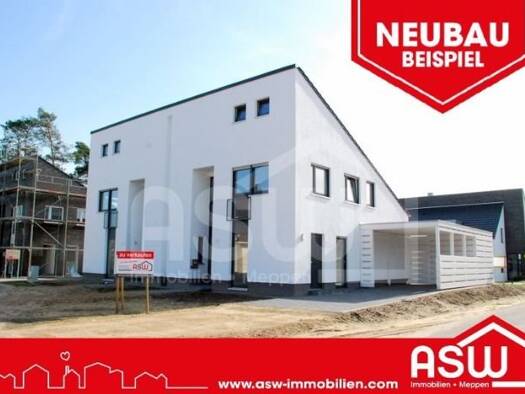Doppelhaushälfte zum Kauf - Erstbezug provisionsfrei 425.000 € 6 Zimmer 105,9 m² 325 m² Grundstück Altstadt Meppen 49716