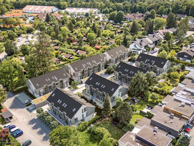 Reihenmittelhaus zum Kauf - Neubau provisionsfrei 1.322.000 € 4 Zimmer 128,1 m² 112 m² Grundstück Rotdornweg 35a Am Wald Taufkirchen 82024