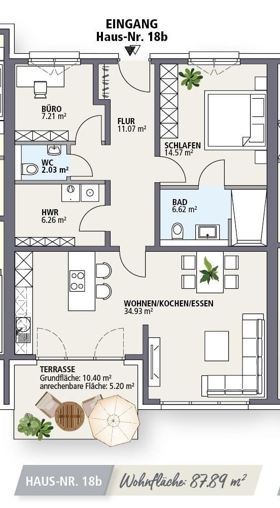 Reihenmittelhaus zum Kauf provisionsfrei 329.800 € 2 Zimmer 88,1 m²<br/>Wohnfläche 7.333 m²<br/>Grundstück Lahde Petershagen 32469