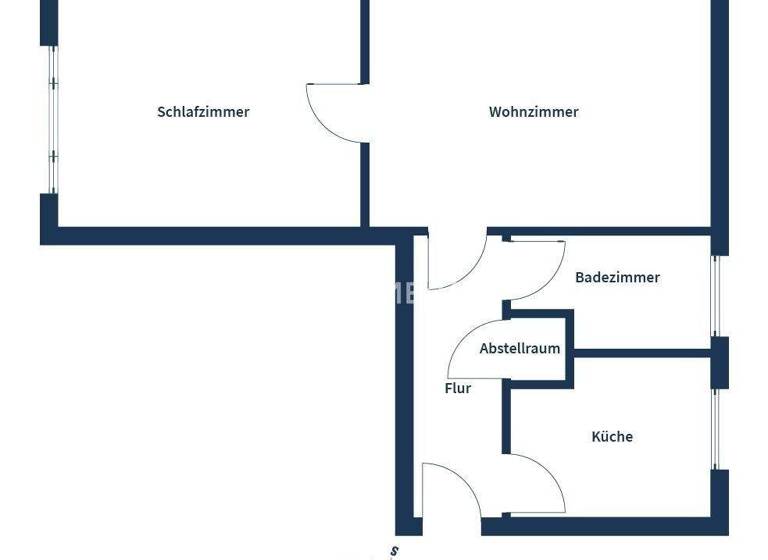 Wohnung zum Kauf 195.560 € 2 Zimmer 47 m² 3. Geschoss Reutershagen Rostock 18069