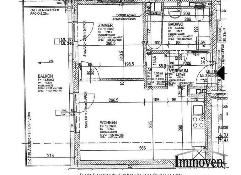 Wohnung zur Miete 470 € 2 Zimmer 5. Geschoss frei ab 01.04.2026 Brauquartier Puntigam Graz 8055