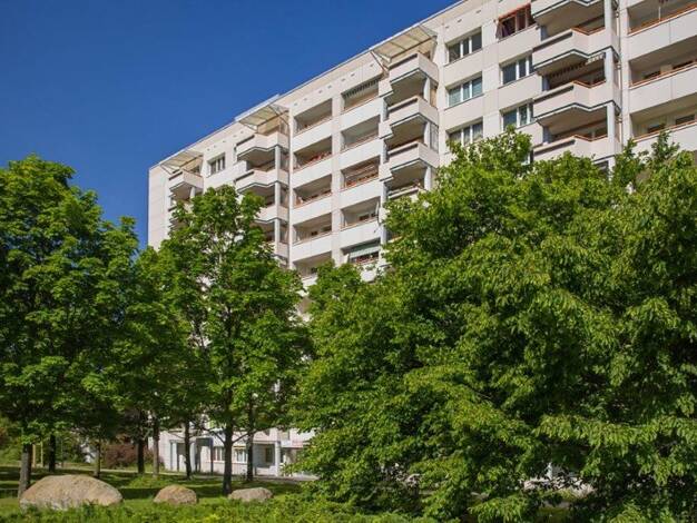Wohnung zur Miete 403 € 2 Zimmer 50,7 m² 9. Geschoss frei ab 23.08.2025 Herzberger Str. 22 Prohlis-Nord Dresden 01239