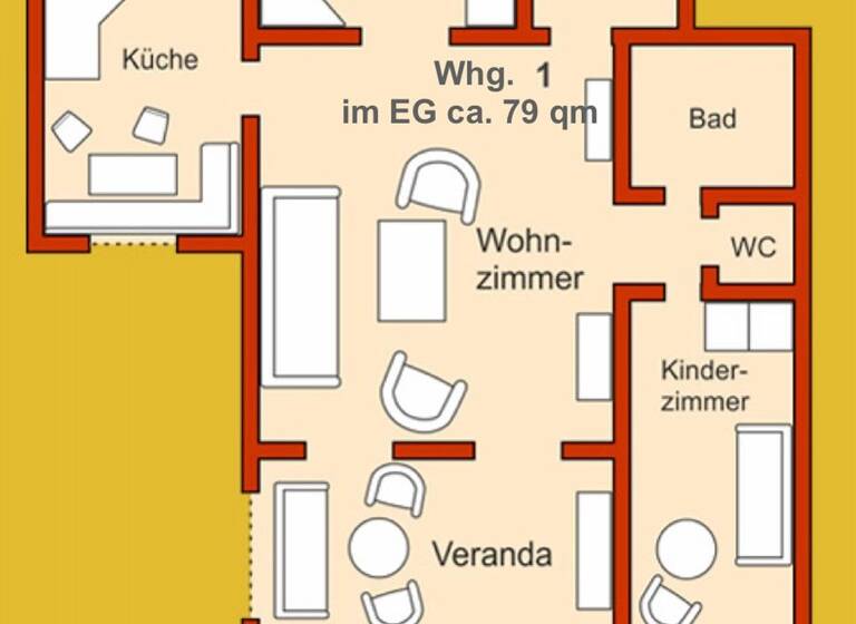Wohnung zum Kauf 363.400 € 5 Zimmer 79 m² EG Zinnowitz 17454