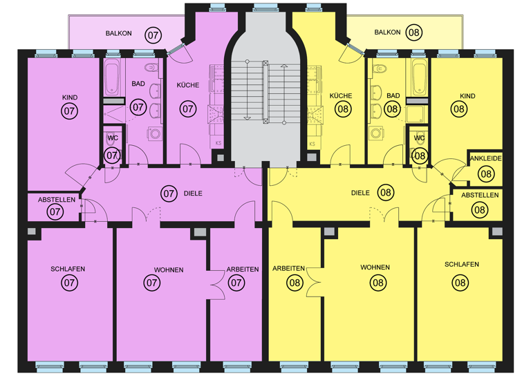 Wohnung zum Kauf 420.000 € 4 Zimmer 125 m² 3. Geschoss Reudnitz-Thonberg Leipzig 04317