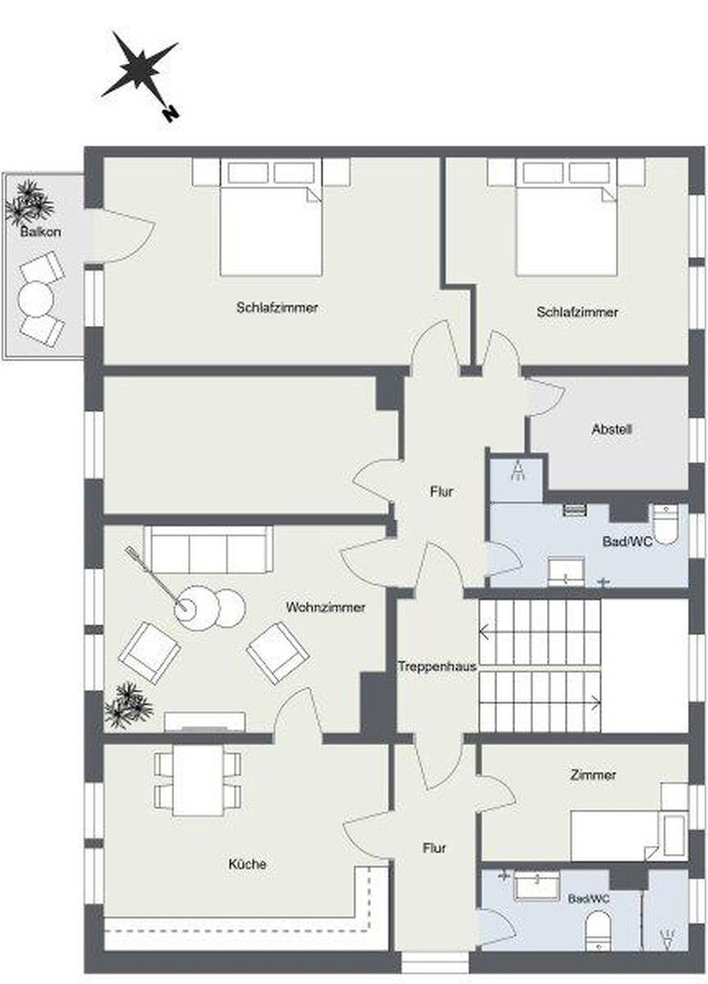 Wohnung zur Miete 590 € 5 Zimmer 100 m²<br/>Wohnfläche 1.<br/>Geschoss Nordring 6, 02899 Ostritz Ostritz Ostritz 02899