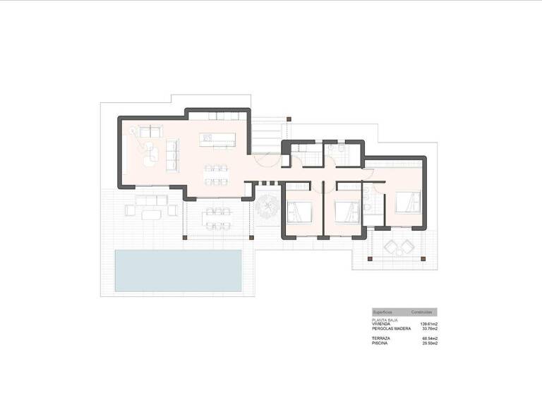 Doppelhaushälfte zum Kauf provisionsfrei 890.000 € 3 Zimmer 139 m² 800 m² Grundstück Benissa