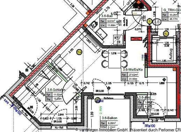 Wohnung zur Miete - Erstbezug 635 € 2 Zimmer 49,3 m² 2. Geschoss frei ab 01.08.2026 Geldern 47608