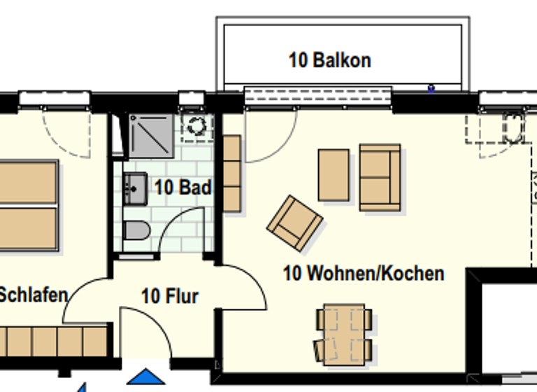 Wohnung zum Kauf provisionsfrei 272.600 € 2 Zimmer 58,4 m² Am Teich 12-15 Innenstadt Neumünster 24534