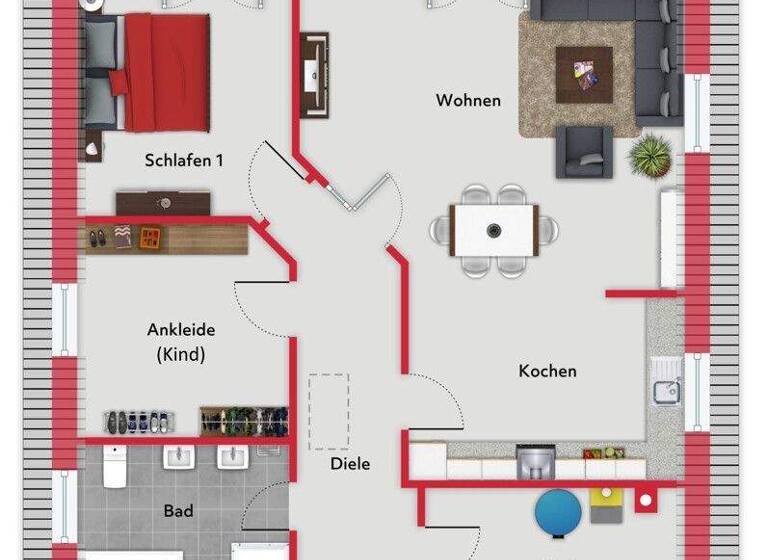 Wohnung zum Kauf 399.000 € 3 Zimmer 108 m² 1. Geschoss Nadorst Oldenburg 26123