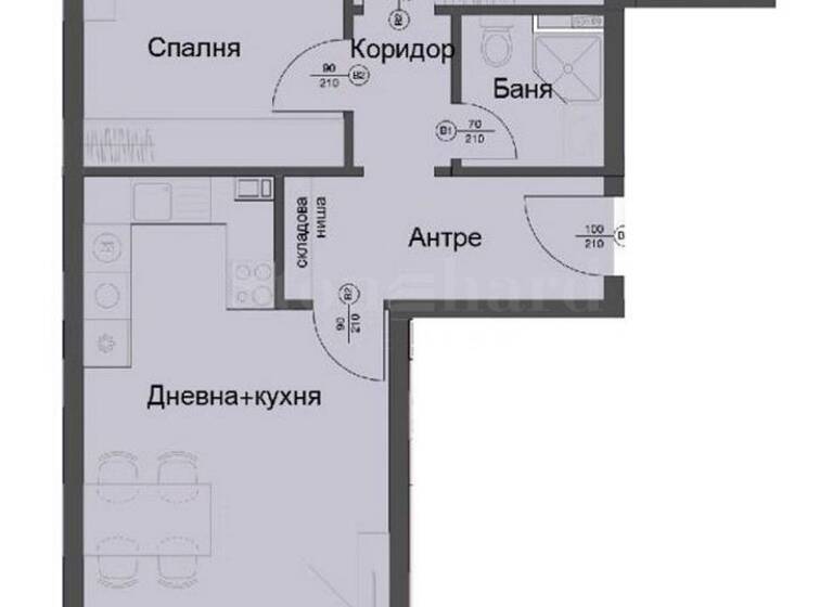 Studio zum Kauf 269.720 € 3 Zimmer 117,3 m² Sofia