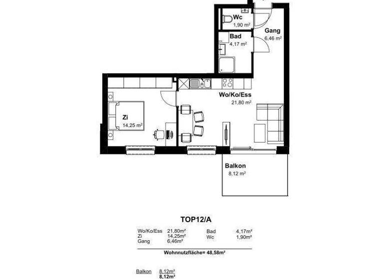 Wohnung zum Kauf - Erstbezug 221.700 € 2 Zimmer 48,6 m² 2. Geschoss Mistelbach 2130
