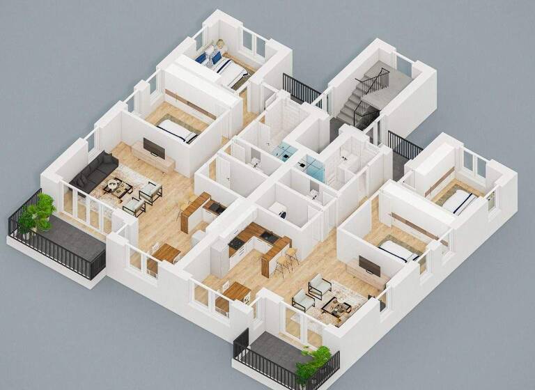 Studio zur Miete - Erstbezug 990 € 3 Zimmer 86,4 m² Schepsdorf Lingen (Ems) 49808