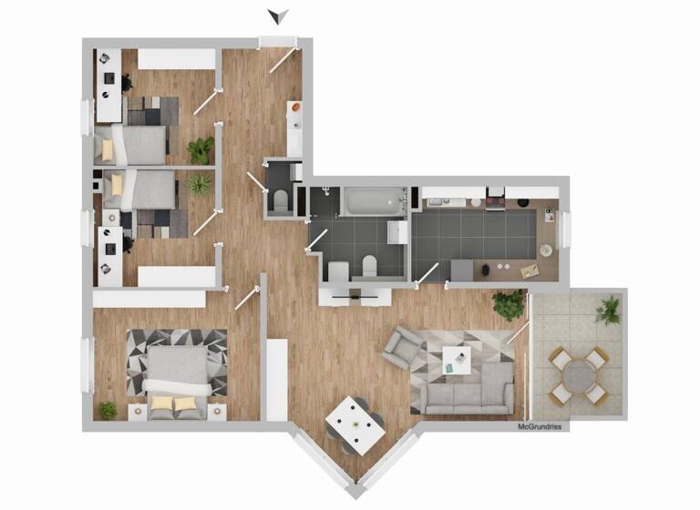 Wohnung zum Kauf 649.000 € 4 Zimmer 115 m² Neugereut Stuttgart 70378
