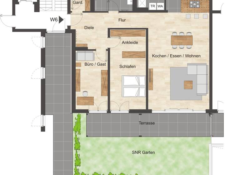 Terrassenwohnung zum Kauf provisionsfrei als Kapitalanlage geeignet 690.000 € 3 Zimmer 128,1 m²<br/>Wohnfläche Ludwigstraße 24 a City Bayreuth 95445