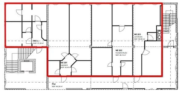 Bürofläche zur Miete 1.539 € 9 Zimmer 181 m²<br/>Bürofläche Neutraubling 93073