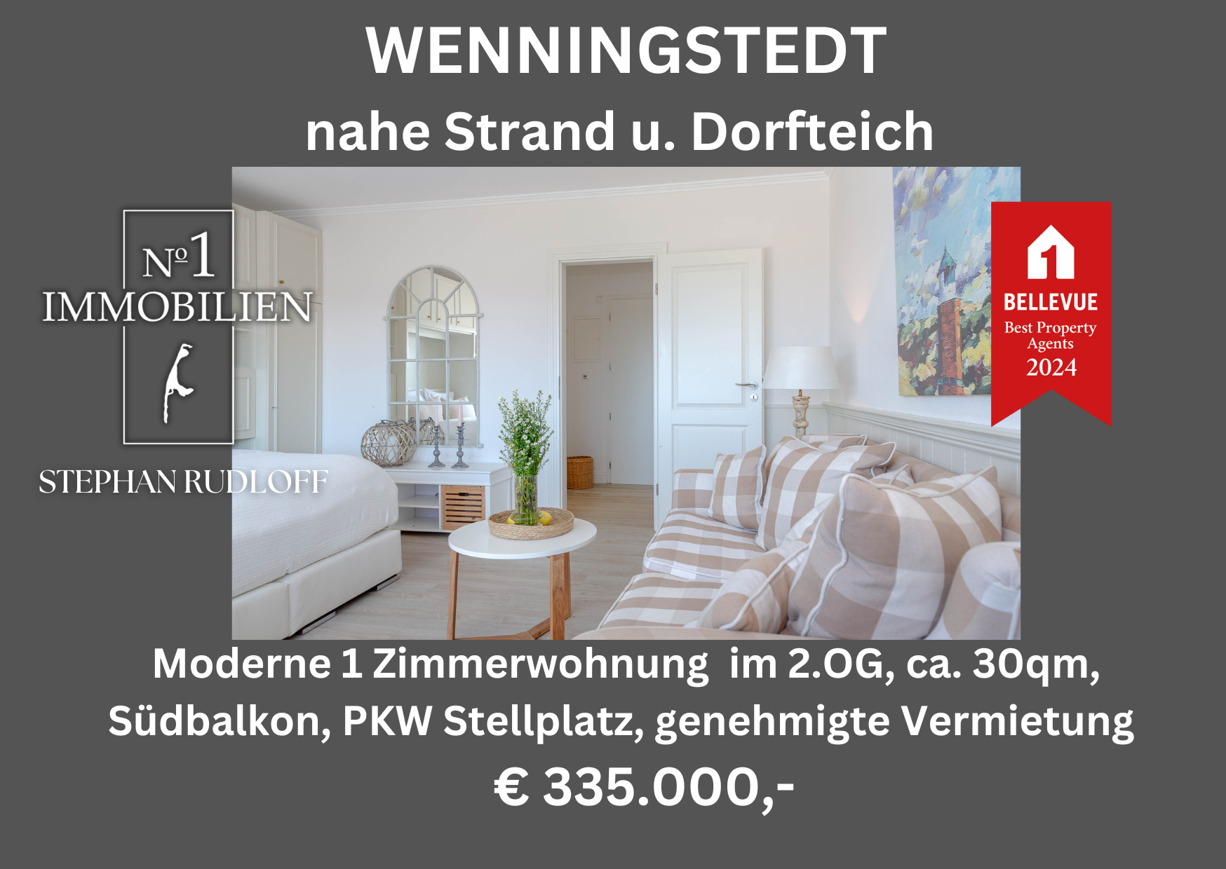 Apartment zum Kauf 335.000 € 1 Zimmer 30 m²<br/>Wohnfläche 2.<br/>Geschoss ab sofort<br/>Verfügbarkeit Keitum Sylt 25980