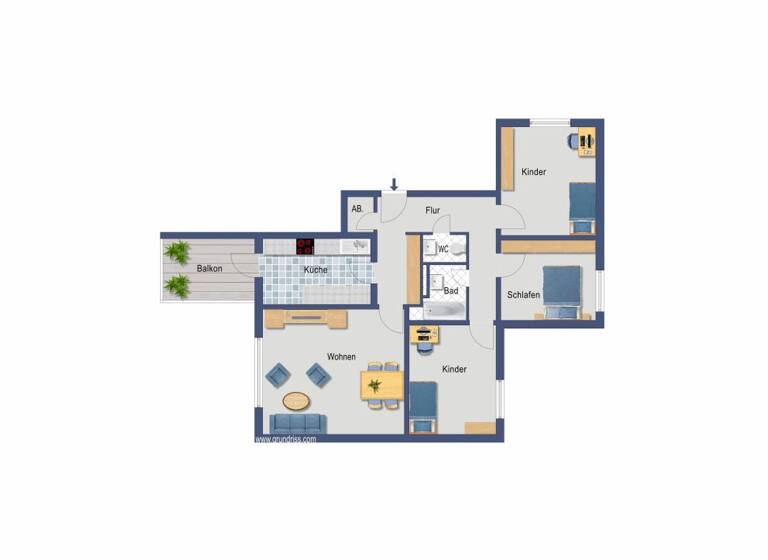 Wohnung zum Kauf provisionsfrei 209.000 € 4 Zimmer 96 m²<br/>Wohnfläche 1.<br/>Geschoss Wiedholz 9 Hemmingen-Westerfeld Hemmingen 30966