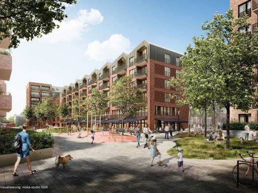 Wohnung zur Miete - Erstbezug 1.884 € 3 Zimmer 81,9 m² 4. Geschoss frei ab sofort Leonore Mau Weg Ottensen Hamburg 22763