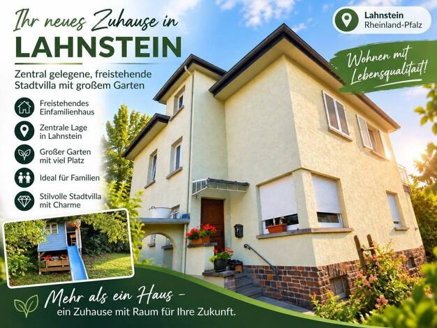 Einfamilienhaus zum Kauf provisionsfrei 599.000 € 9 Zimmer 150 m² 735 m² Grundstück frei ab 16.11.2026 Niederlahnstein Lahnstein 56112