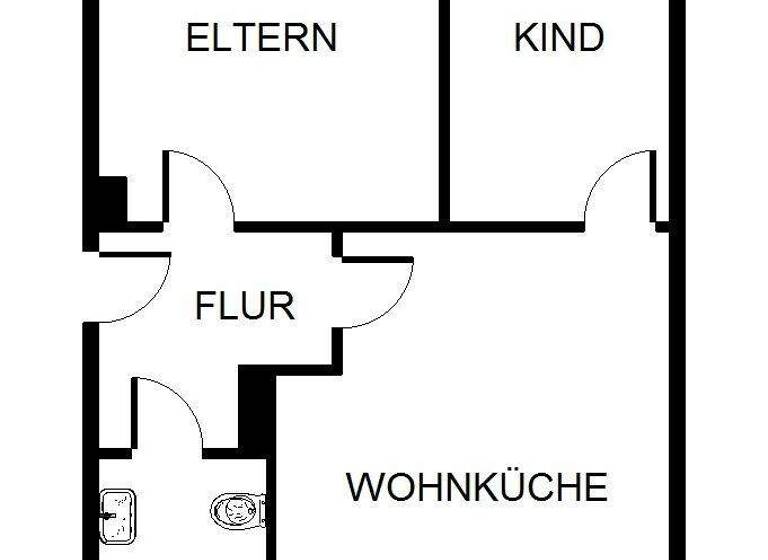 Wohnung zur Miete 389 € 2,5 Zimmer 53 m² 2. Geschoss Buddestraße 6 Scholven Gelsenkirchen 45896