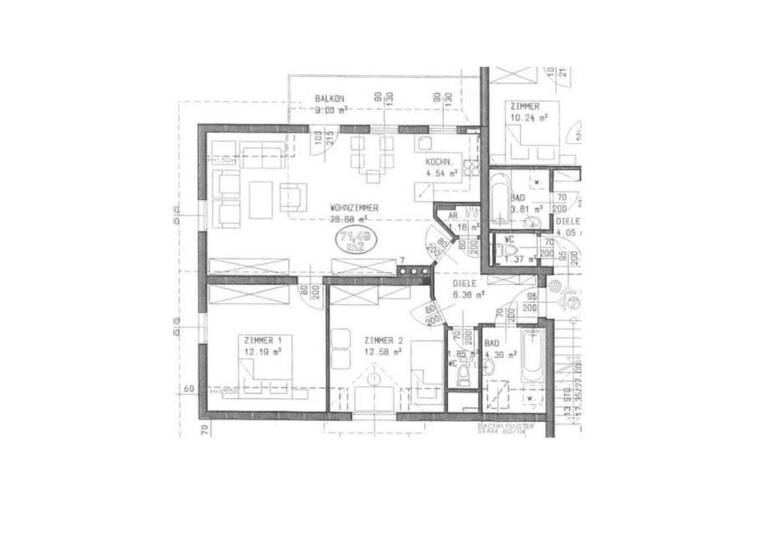 Wohnung zur Miete 747 € 3 Zimmer 71,7 m² 2. Geschoss Hofamt Priel 3681