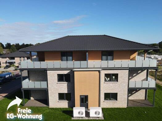 Terrassenwohnung zum Kauf - Erstbezug 306.000 € 3 Zimmer 106 m² EG frei ab sofort Süderlück 7 Steinbergkirche 24972
