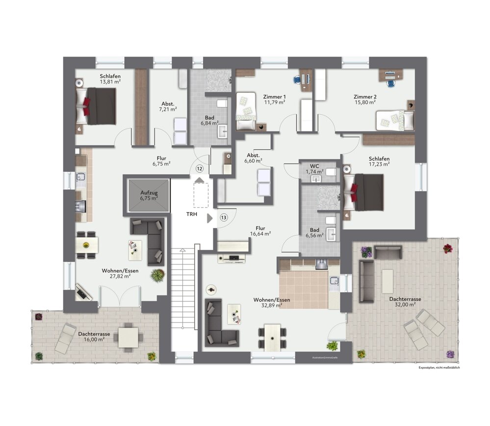 Penthouse zum Kauf 564.000 € 4 Zimmer 125,3 m²<br/>Wohnfläche Achim Achim 28832