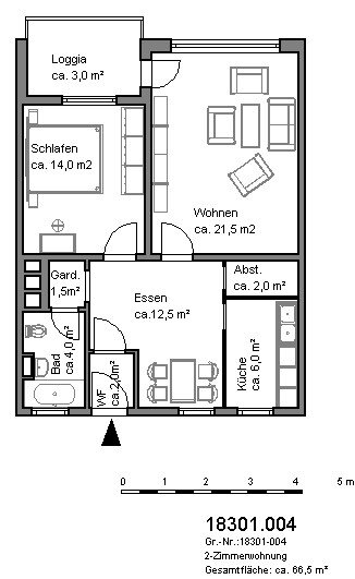 Wohnung zur Miete 616 € 2 Zimmer 66,7 m²<br/>Wohnfläche 4.<br/>Geschoss 03.01.2025<br/>Verfügbarkeit Hänselriede 11 Ledeburg Hannover 30419