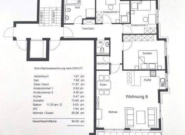 Wohnung zum Kauf provisionsfrei 536.900 € 4 Zimmer 95 m² frei ab 31.12.2026 Bondorf 71149