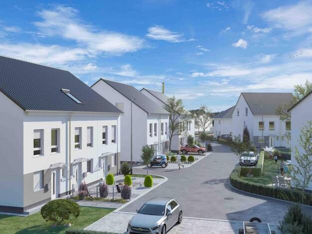 Doppelhaushälfte zum Kauf - Erstbezug provisionsfrei 430.000 € 5 Zimmer 141 m² 190 m² Grundstück frei ab 01.06.2027 Dörfelsweg Beuern Buseck 35418