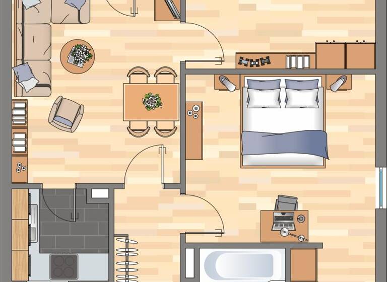 Wohnung zur Miete 539 € 3 Zimmer 59,8 m²<br/>Wohnfläche 1.<br/>Geschoss 04.07.2025<br/>Verfügbarkeit Fichtenweg 37 Geisweid Siegen 57078