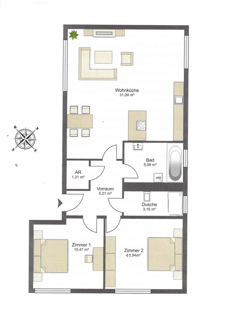 Büro-/Praxisfläche zum Kauf 320.650 € 3 Zimmer Baden 2500