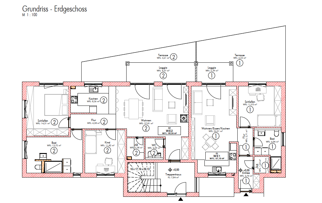 Terrassenwohnung zum Kauf 598.000 € 3 Zimmer 93 m²<br/>Wohnfläche EG<br/>Geschoss Rosenheimerstraße 23 Halfing 83128