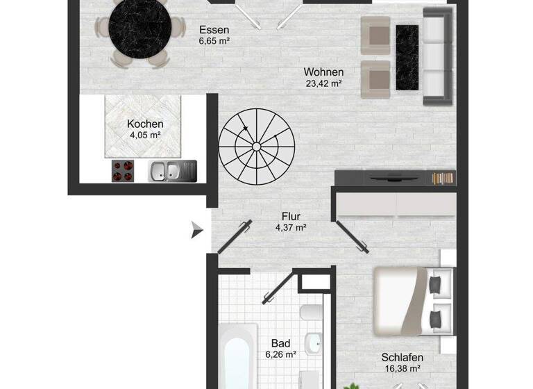 Maisonette zum Kauf 343.000 € 3 Zimmer 97,9 m² 3. Geschoss Müllheim Müllheim im Markgräflerland 79379
