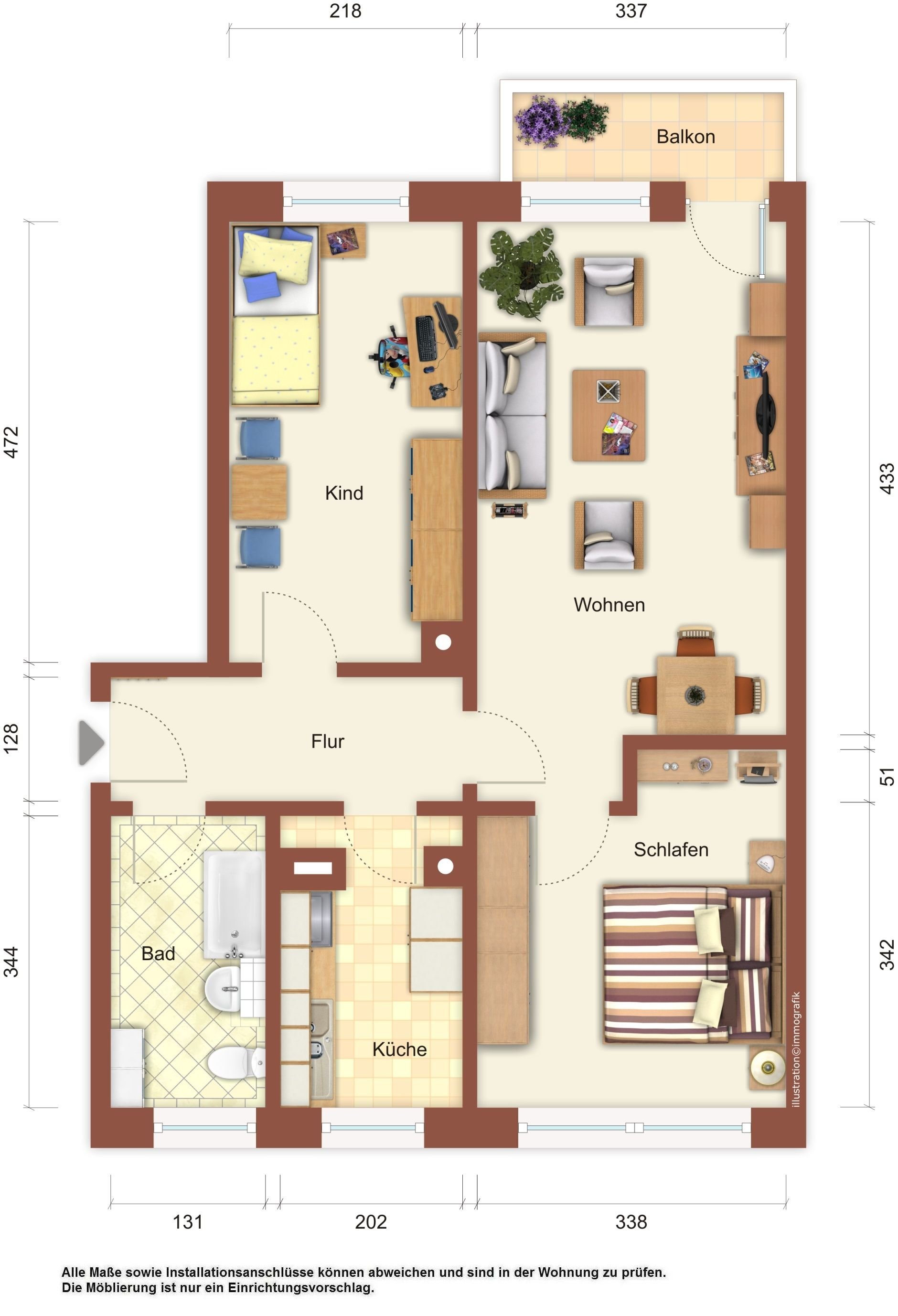 Wohnung zur Miete 333 € 3 Zimmer 61 m²<br/>Wohnfläche 3.<br/>Geschoss Eichendorffweg 26 Weißwasser/O.L. 02943