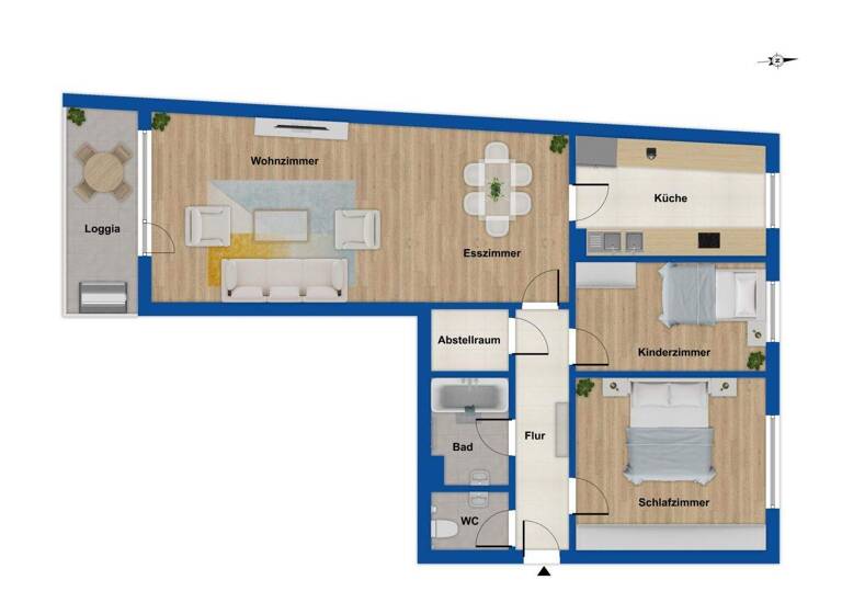 Wohnung zum Kauf 299.000 € 3 Zimmer 85 m² EG Neckarau Mannheim 68199