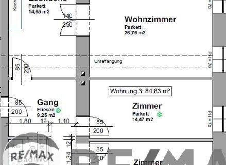 Wohnung zum Kauf 295.000 € 3 Zimmer 85 m² Tulln an der Donau 3430