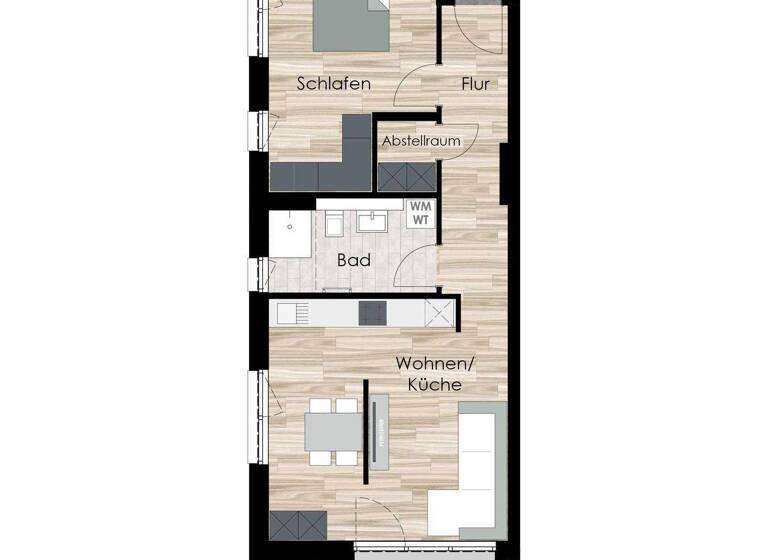 Wohnung zur Miete - Erstbezug 660 € 2 Zimmer 61,6 m² EG frei ab sofort Johann-Sebastian-Bach-Straße 12 Ohrdruf 99885
