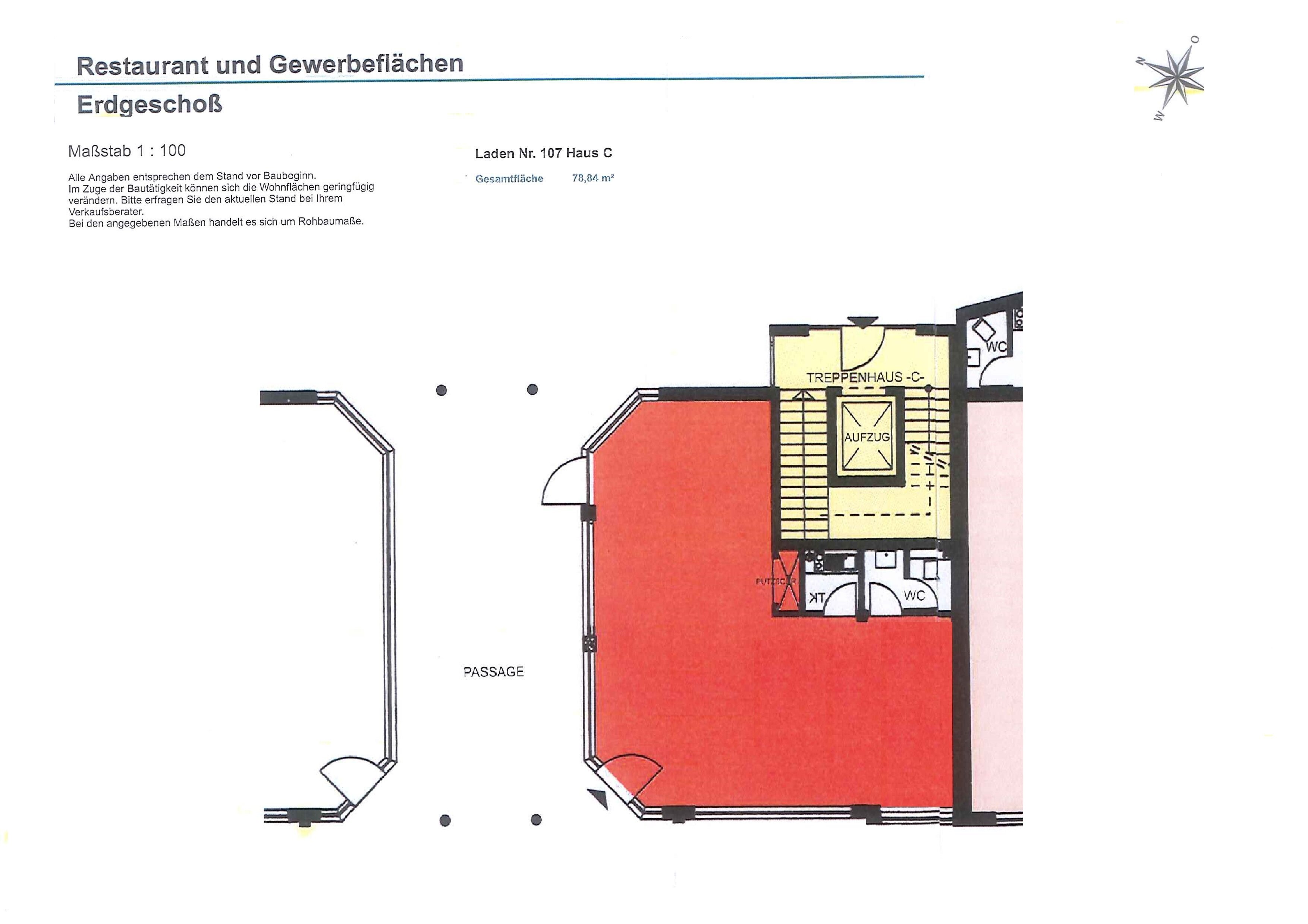 Restaurant zur Miete 1.700 € 123 m²<br/>Gastrofläche Siemensstraße 6 Kerngebiet Waldkraiburg 84478