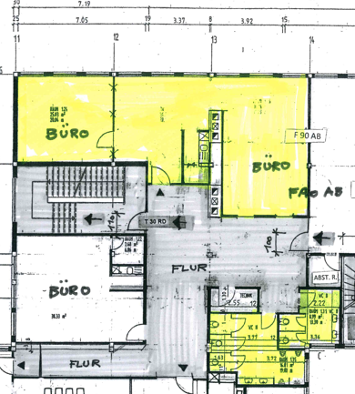 Büro-/Praxisfläche zur Miete provisionsfrei 600 € 2 Zimmer 90 m² Bürofläche Bitburg Bitburg 54634