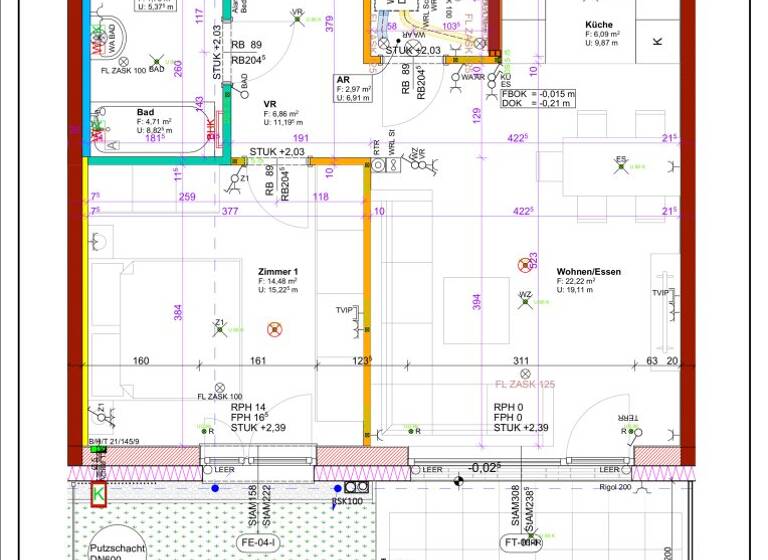 Wohnung zum Kauf - Erstbezug 241.552 € 2 Zimmer 59,1 m² EG Neustifter Straße 6 Kirchberg am Wagram 3470