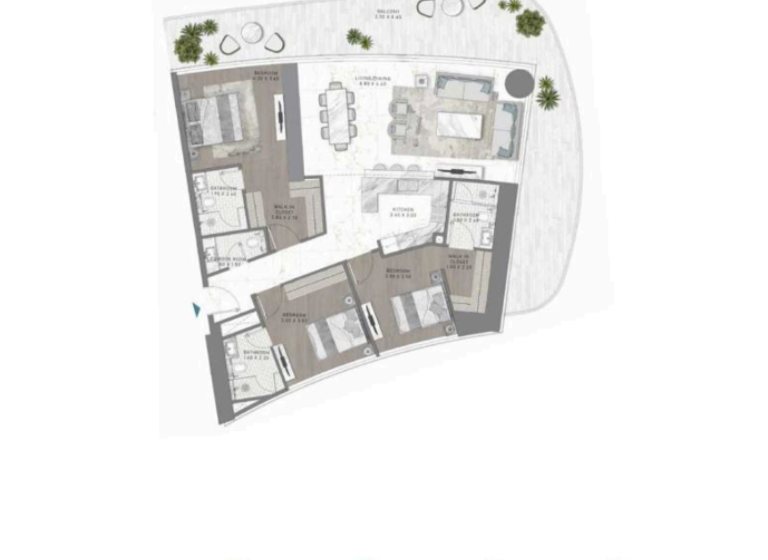 Wohnung zum Kauf 2.204.651 € 4 Zimmer 197,4 m² Dubai