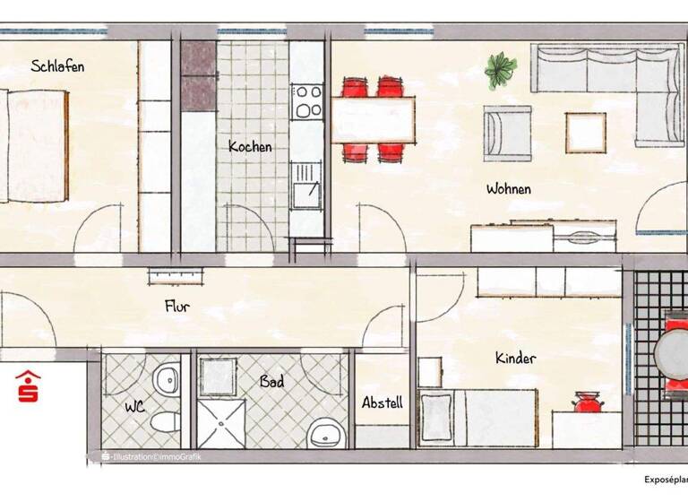 Wohnung zum Kauf 219.000 € 3 Zimmer 75 m² Haardt Schweinfurt 97422